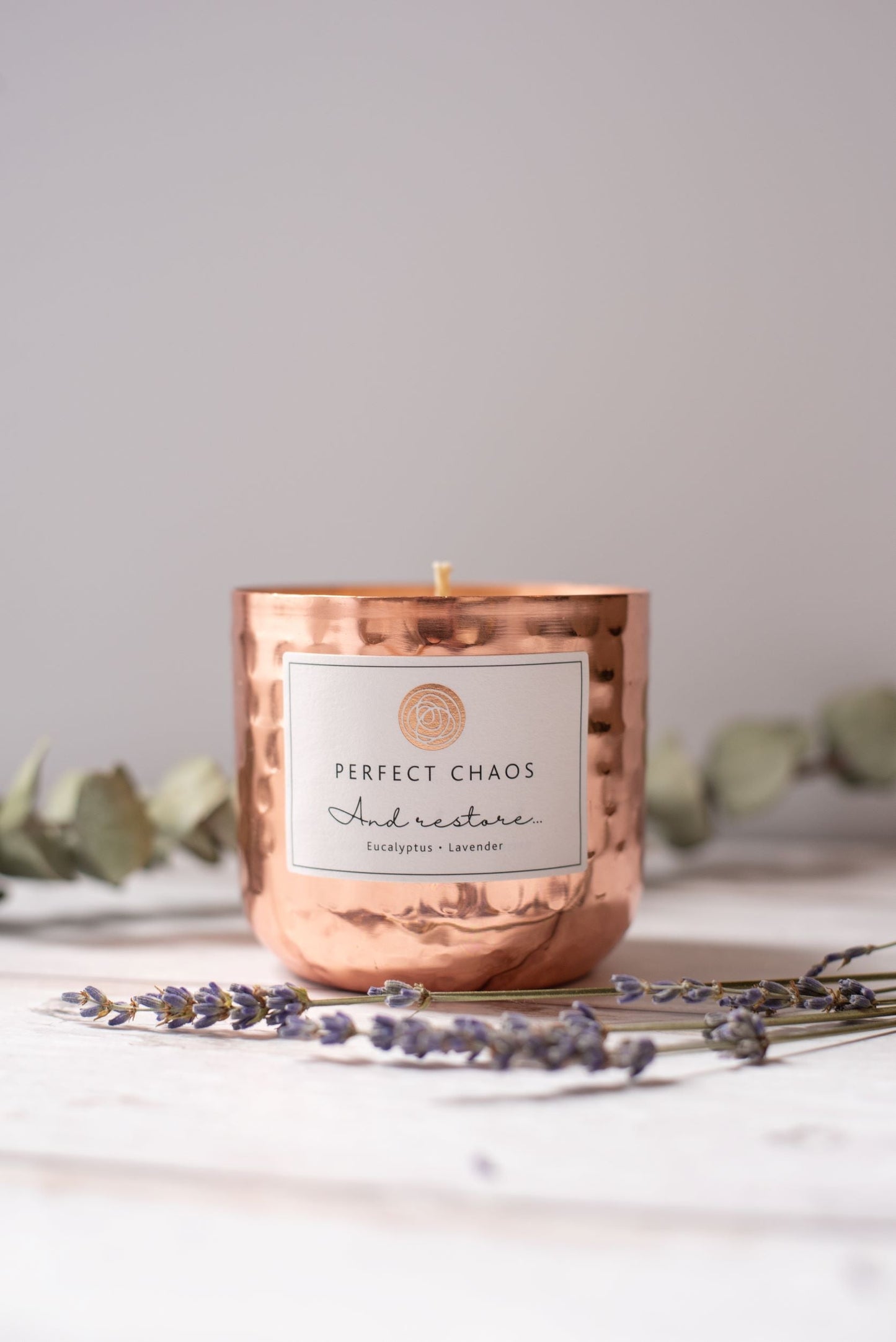 Copper Dimpled Candle - And Restore
