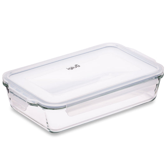 Borosilicate Glass Lasagne Dish with Lid - 2.2L